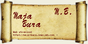 Maja Bura vizit kartica